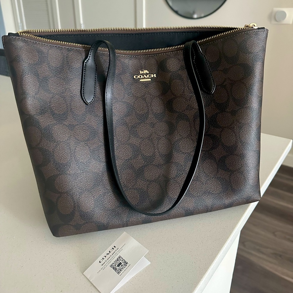 Coach Women’s Outline Signature Tote